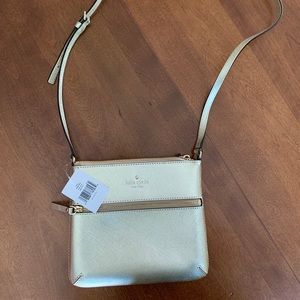 Kate Spade gold cross body purse